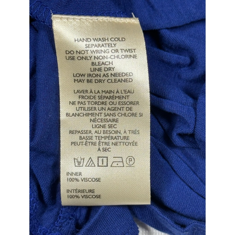 by Anthropologie‎ Blue Slip Dress Midi Spaghetti Strap Size M - Picture 6 of 9